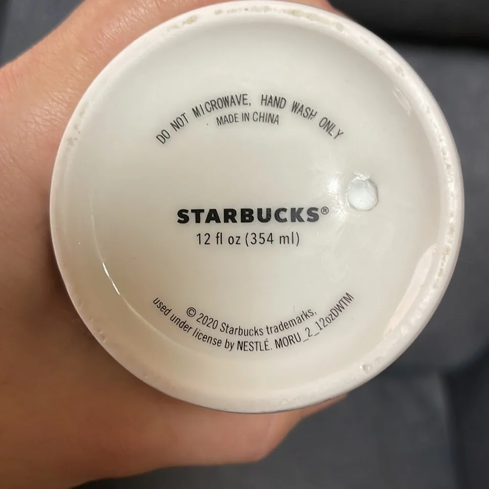 Starbucks Holiday 2020 White Ceramic Travel Mug